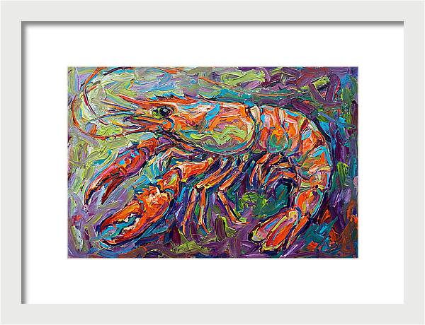 Vibrant Shrimp Expressionism
