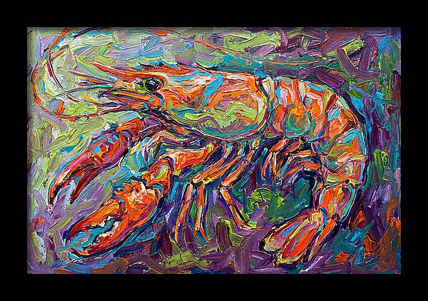 Vibrant Shrimp Expressionism