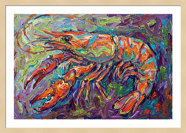 Vibrant Shrimp Expressionism