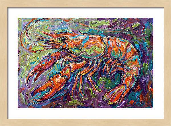 Vibrant Shrimp Expressionism