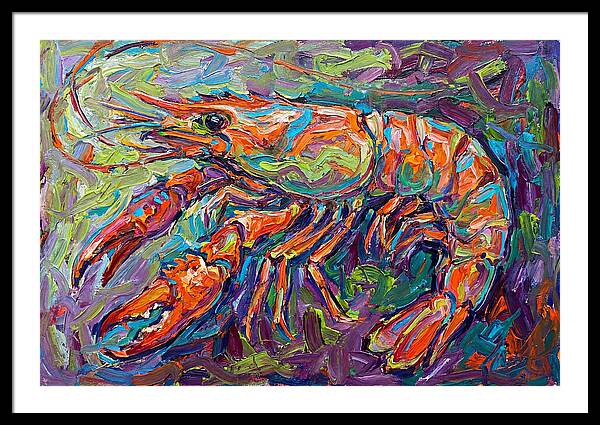 Vibrant Shrimp Expressionism