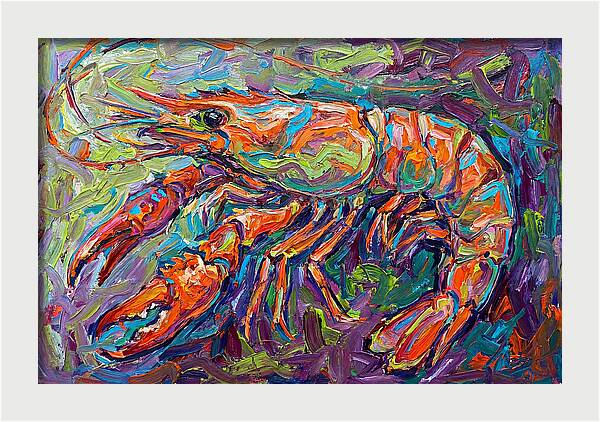 Vibrant Shrimp Expressionism