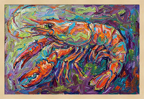 Vibrant Shrimp Expressionism