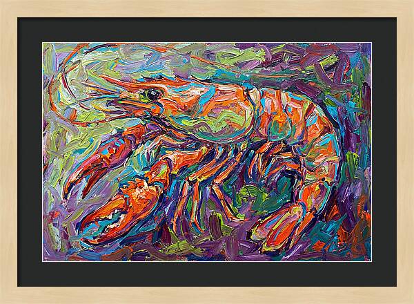 Vibrant Shrimp Expressionism