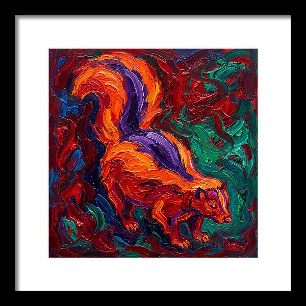 Vibrant Skunk In Expressionist Style