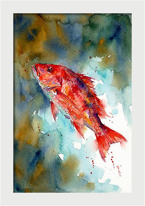 Vibrant Snapper In Watercolor
