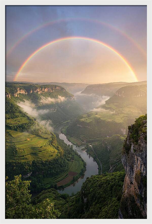 Vibrant Spectrum Above The Hills