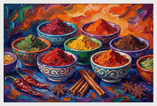 Vibrant Spice Still Life