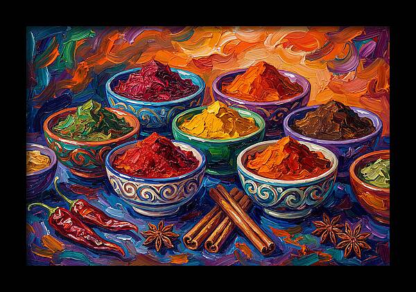 Vibrant Spice Still Life