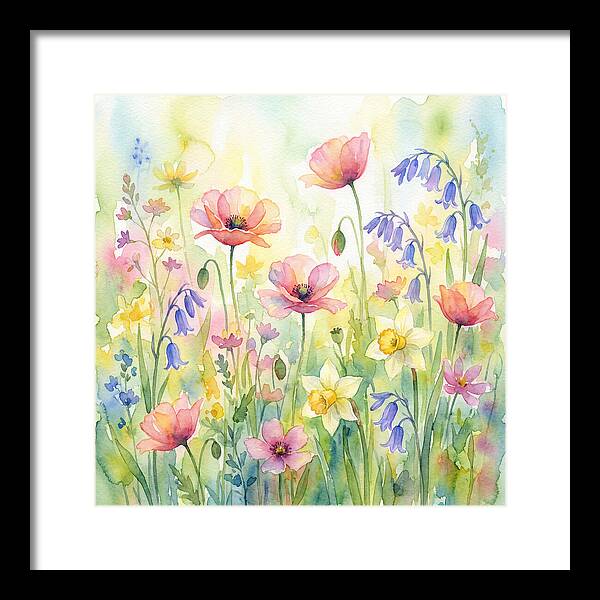 Vibrant Spring Meadow Blossoms