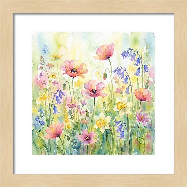 Vibrant Spring Meadow Blossoms