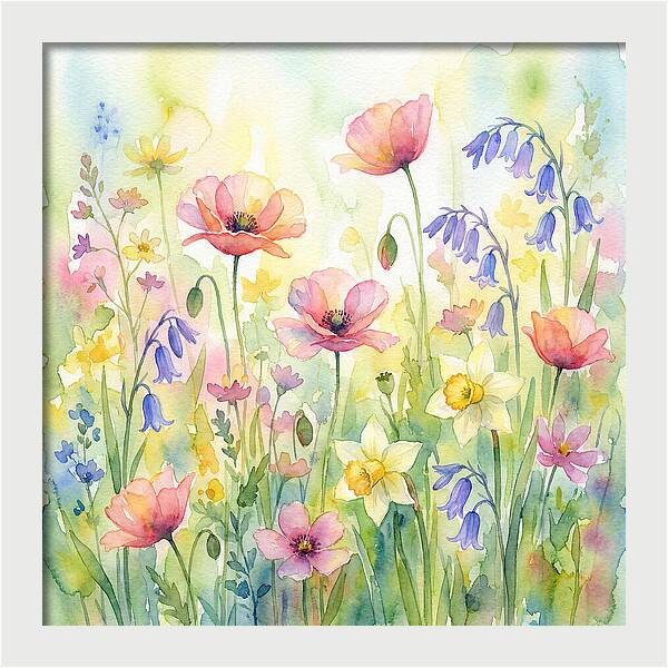 Vibrant Spring Meadow Blossoms
