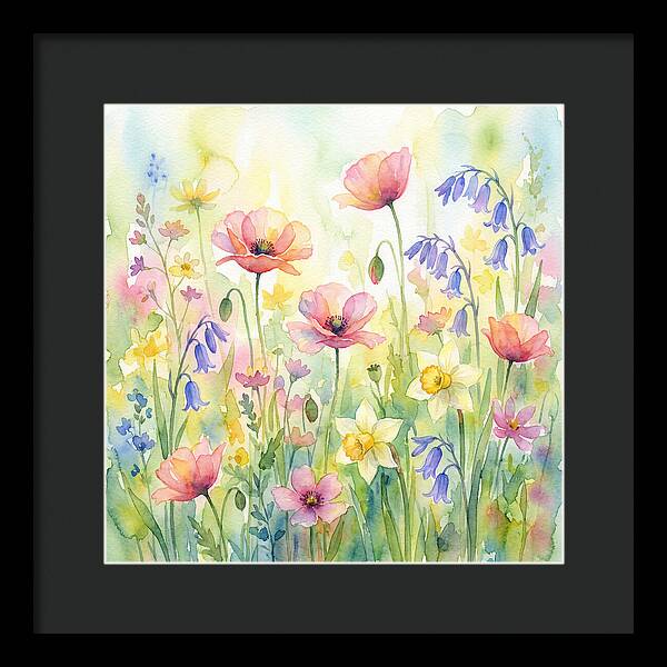 Vibrant Spring Meadow Blossoms