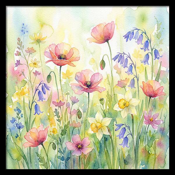 Vibrant Spring Meadow Blossoms