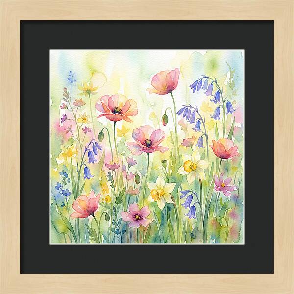 Vibrant Spring Meadow Blossoms