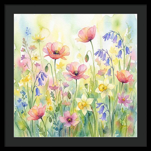 Vibrant Spring Meadow Blossoms