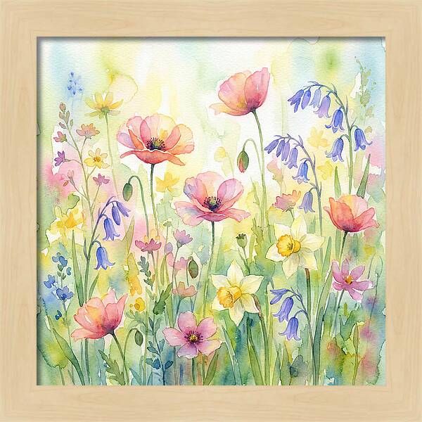 Vibrant Spring Meadow Blossoms