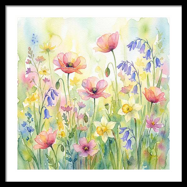 Vibrant Spring Meadow Blossoms