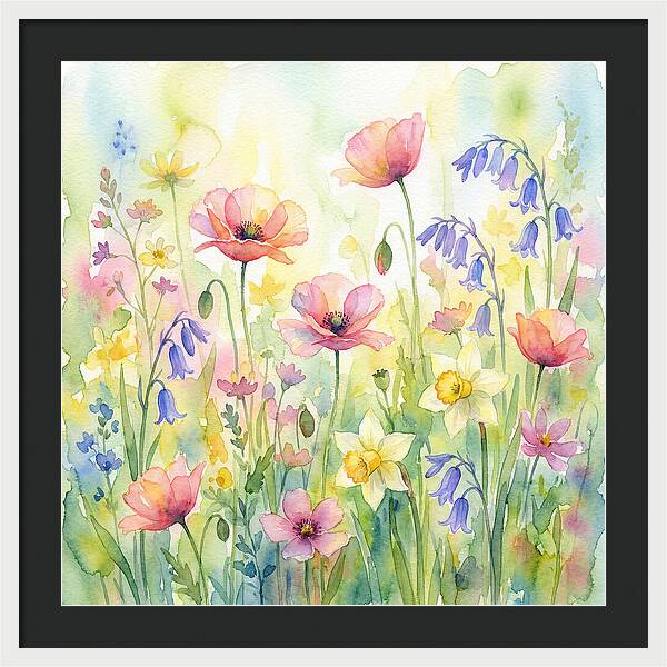 Vibrant Spring Meadow Blossoms