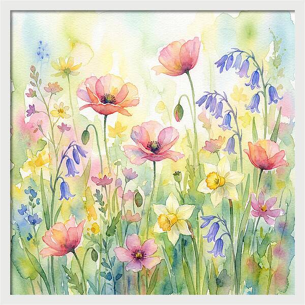Vibrant Spring Meadow Blossoms