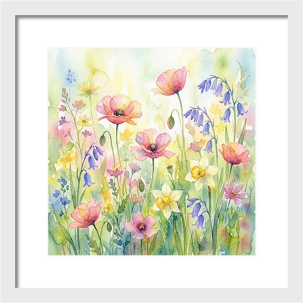 Vibrant Spring Meadow Blossoms