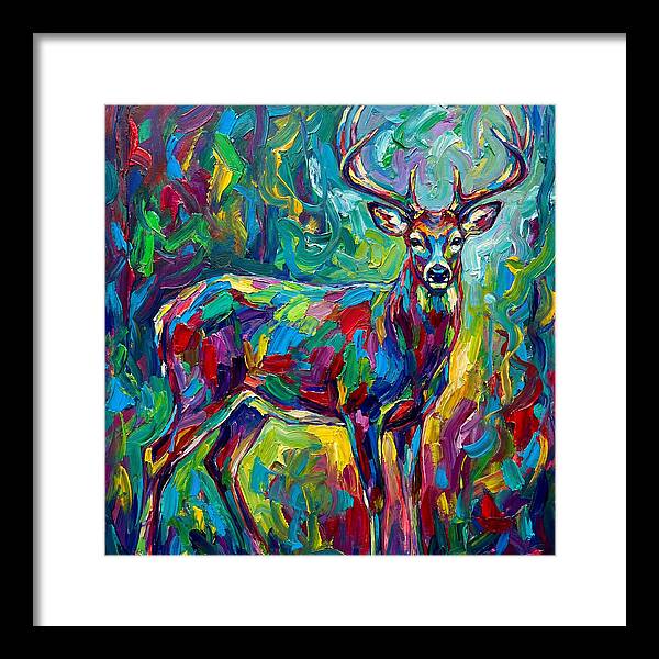 Vibrant Stag In Expressionist Style