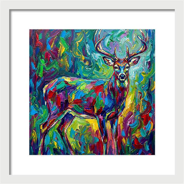 Vibrant Stag In Expressionist Style