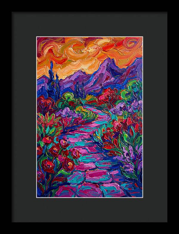 Vibrant Stone Pathway Through Nature