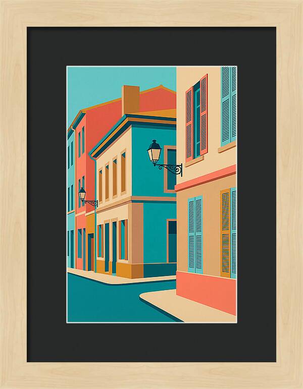 Vibrant Street Corner Scene