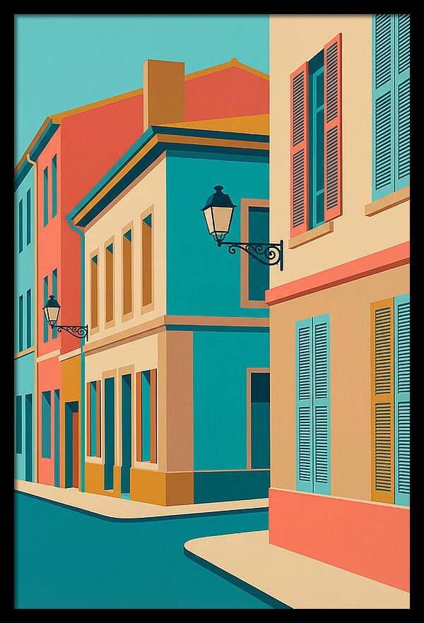 Vibrant Street Corner Scene