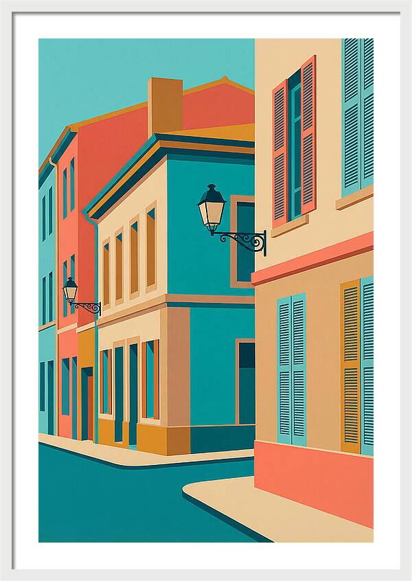 Vibrant Street Corner Scene