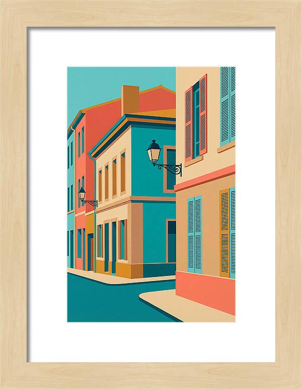 Vibrant Street Corner Scene