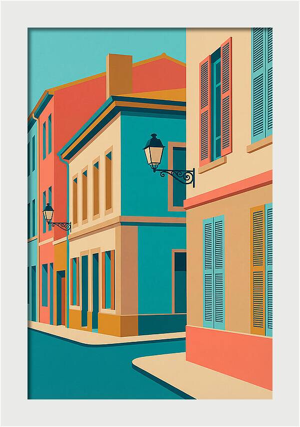 Vibrant Street Corner Scene