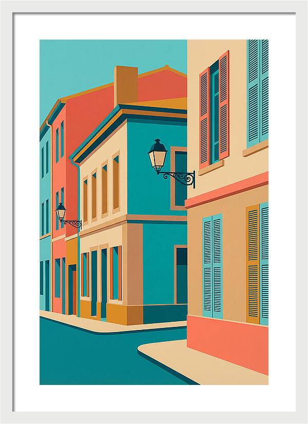 Vibrant Street Corner Scene