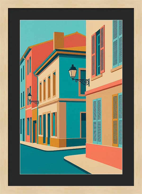 Vibrant Street Corner Scene