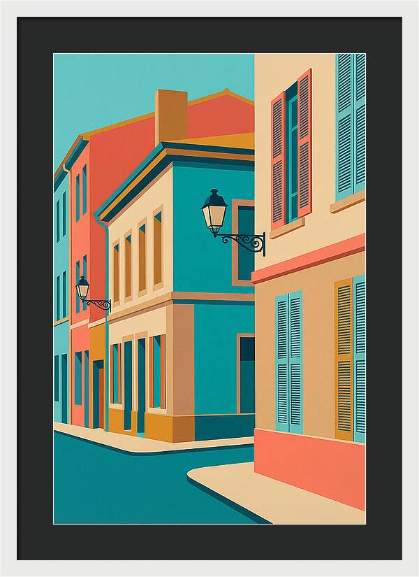 Vibrant Street Corner Scene