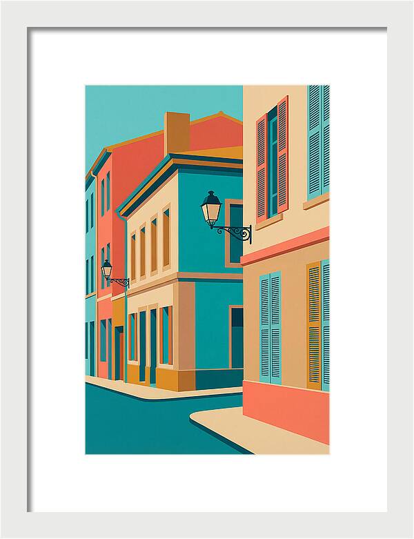 Vibrant Street Corner Scene