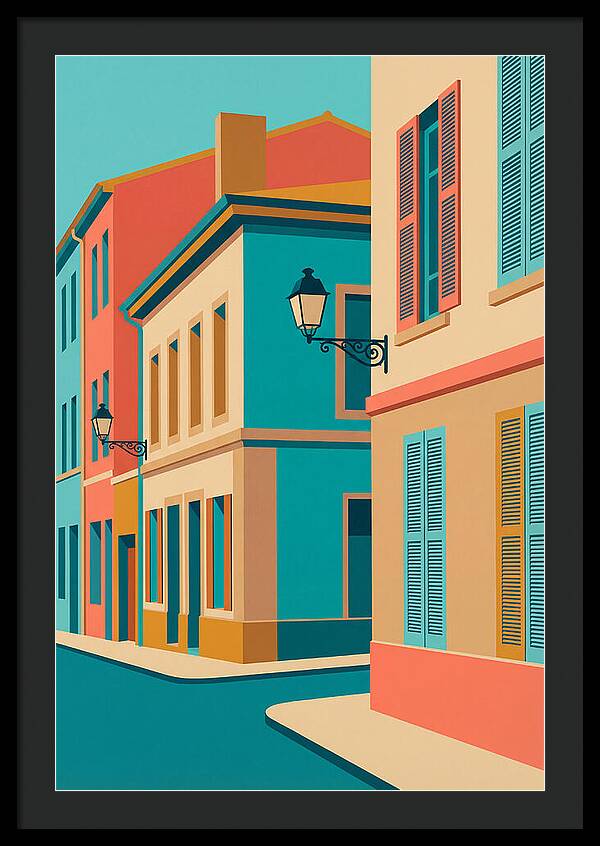Vibrant Street Corner Scene