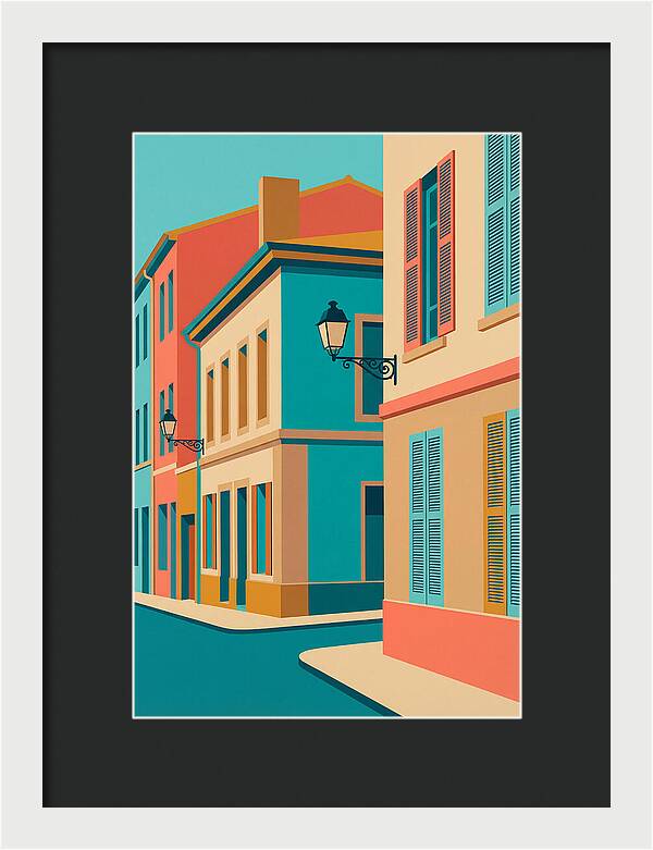 Vibrant Street Corner Scene
