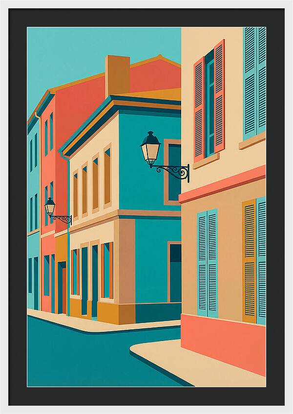 Vibrant Street Corner Scene