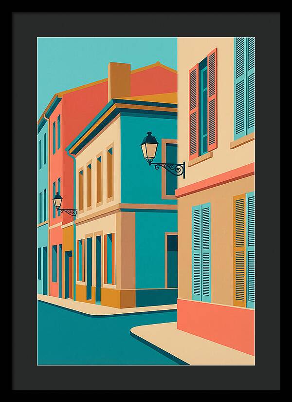 Vibrant Street Corner Scene