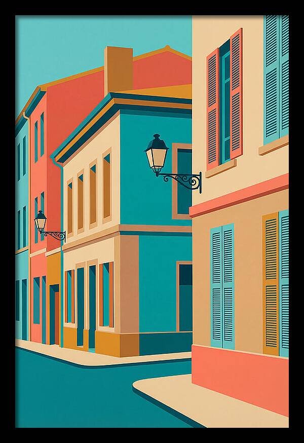 Vibrant Street Corner Scene