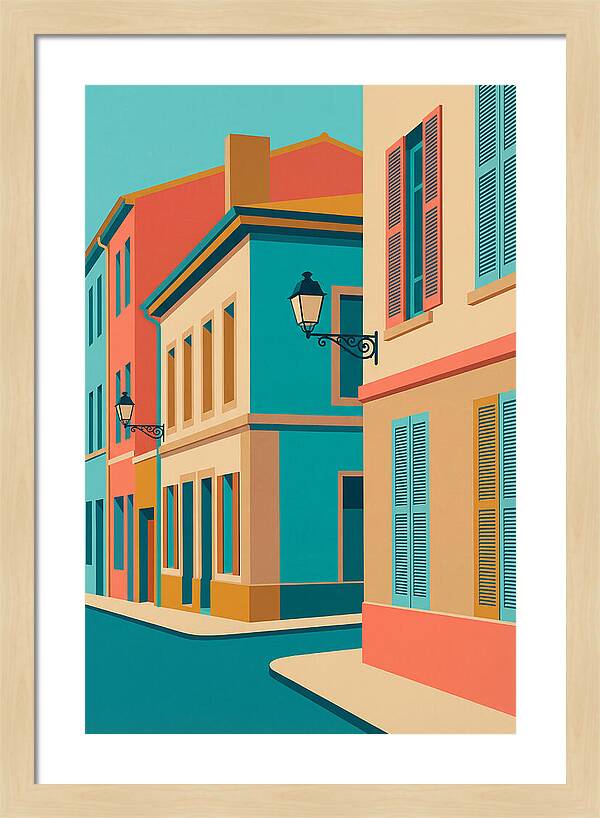 Vibrant Street Corner Scene