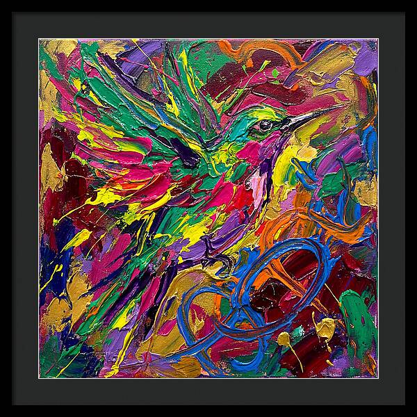 Vibrant Sunbird In Flight