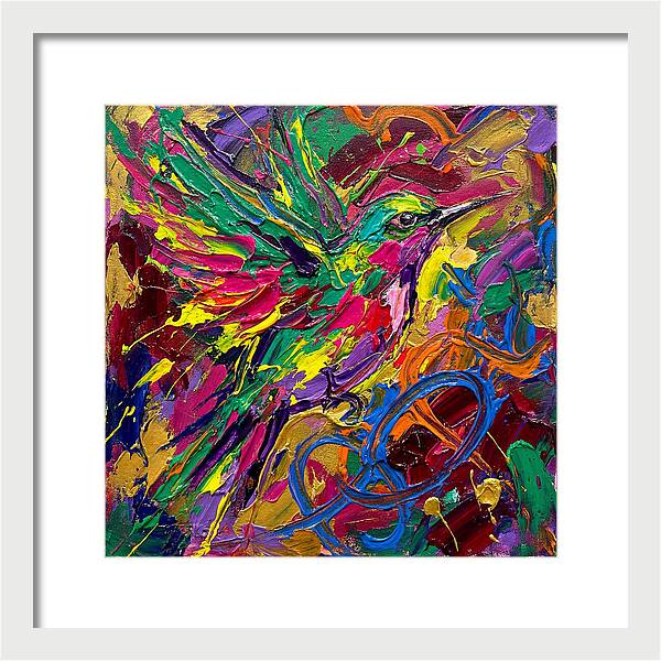 Vibrant Sunbird In Flight