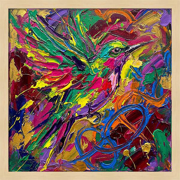 Vibrant Sunbird In Flight