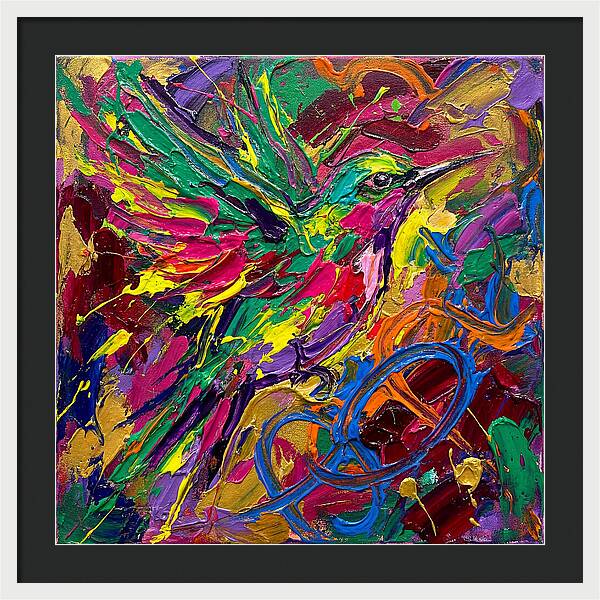 Vibrant Sunbird In Flight