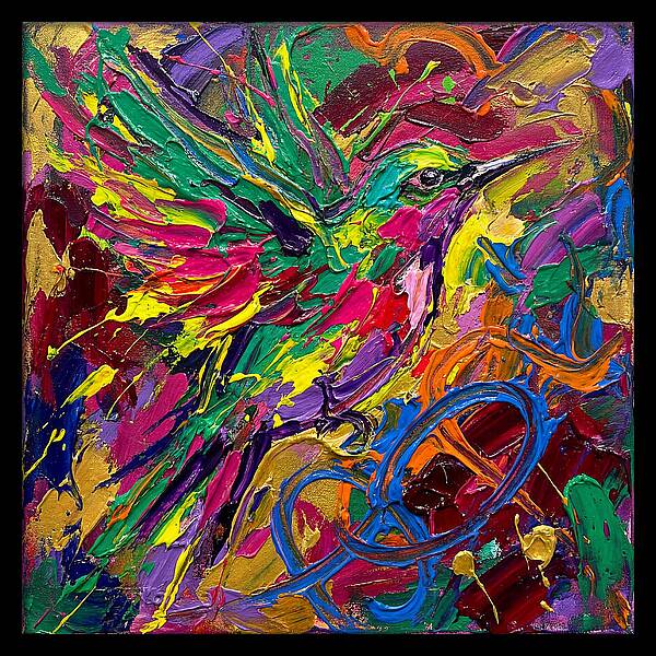 Vibrant Sunbird In Flight