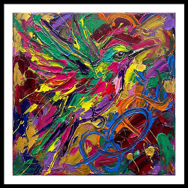 Vibrant Sunbird In Flight