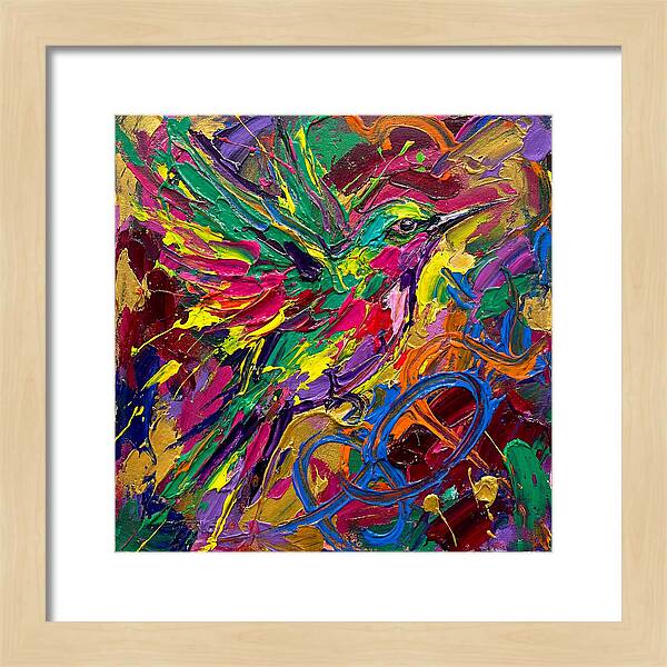 Vibrant Sunbird In Flight